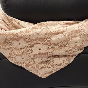 Infinity Scarf Lace Rose Pink
